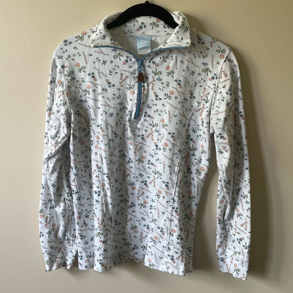 Bella Bliss Floral Half Zip